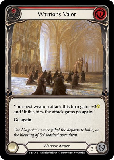 WTR Warrior's Valor (Red) 1st Edition
