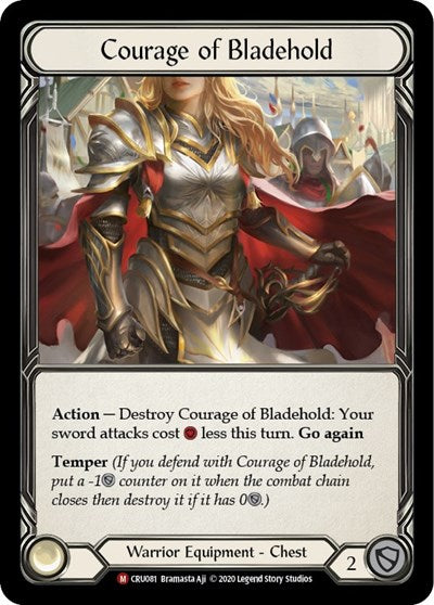CRU Courage of Bladehold Unlimited Edition Rainbow Foil