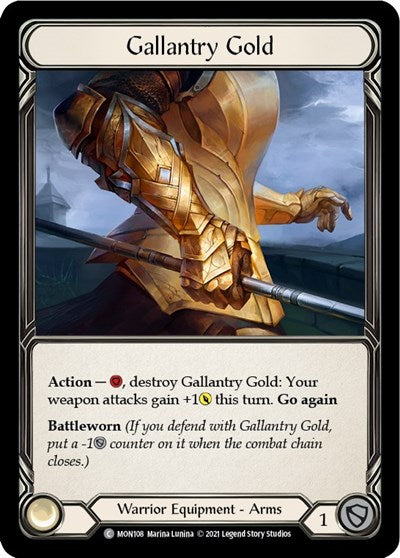 MON Gallantry Gold 1st Edition Cold Foil