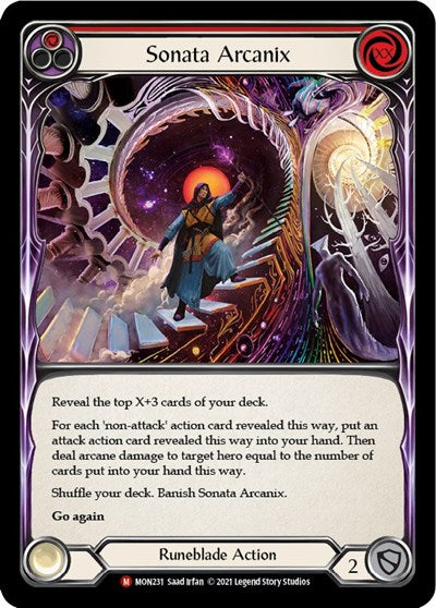 MON Sonata Arcanix 1st Edition Rainbow Foil