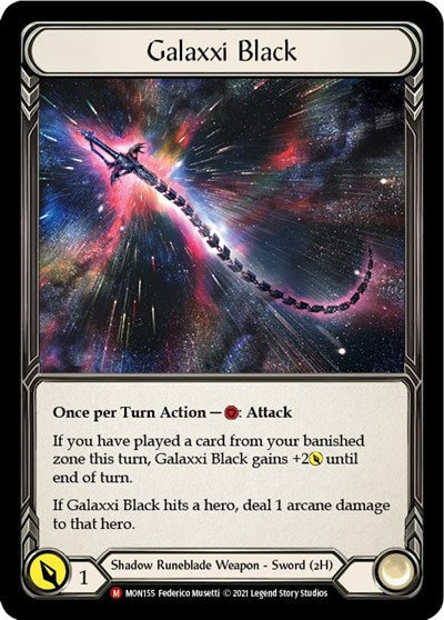 MON Galaxxi Black (Alternate Art) 1st Edition Cold Foil