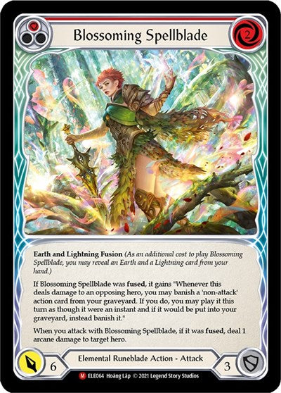 ELE Blossoming Spellblade 1st Edition Rainbow Foil