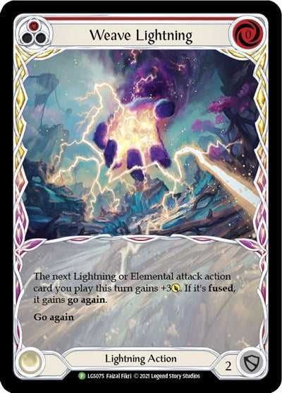 LGS Weave Lightning (Red) - LGS075 Rainbow Foil
