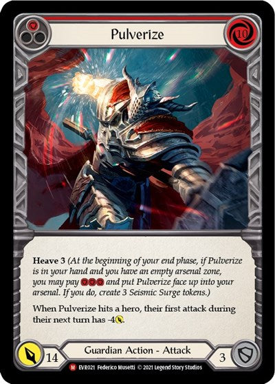 EVR Pulverize 1st Edition Rainbow Foil