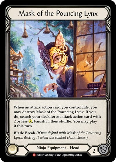 EVR Mask of the Pouncing Lynx 1st Edition Cold Foil