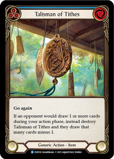 EVR Talisman of Tithes 1st Edition Cold Foil