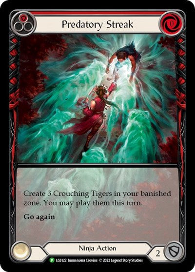 LGS Predatory Streak (Red) - LGS122 Rainbow Foil