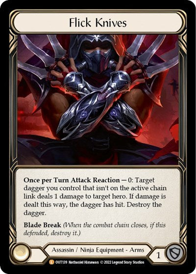 OUT Flick Knives Rainbow Foil