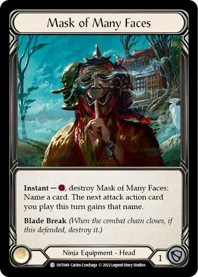 OUT Mask of Many Faces Cold Foil