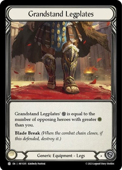 HVY Grandstand Legplates Cold Foil