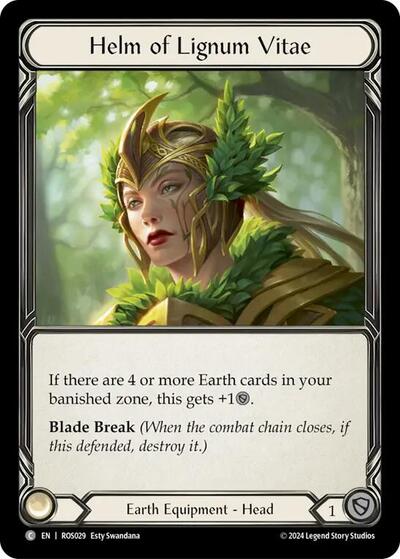 ROS Helm of Lignum Vitae Cold Foil