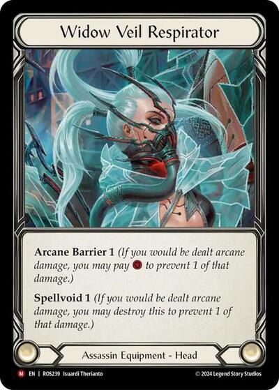 ROS Widow Veil Respirator Cold Foil