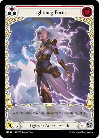 LGS Lightning Form (Red) - LGS308 Rainbow Foil