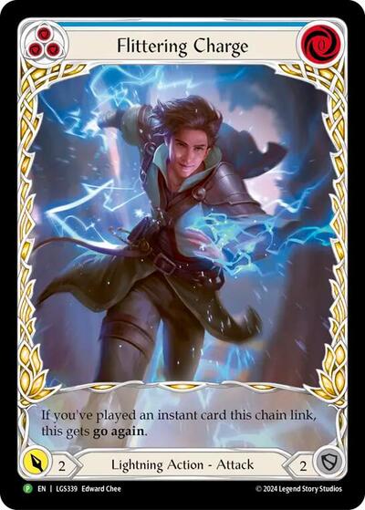 LGS Flittering Charge (Blue) (Extended Art) Rainbow Foil