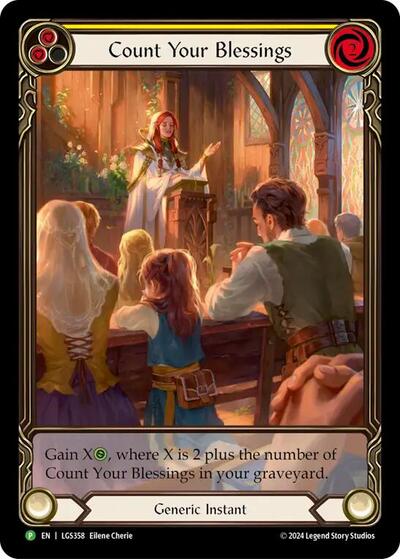LGS Count Your Blessings (Yellow) - LGS358 Rainbow Foil