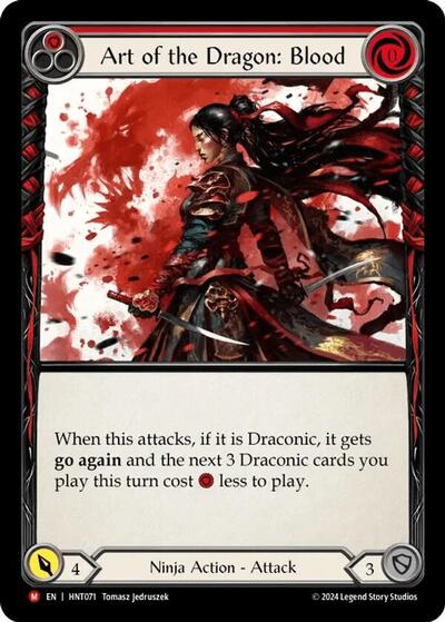 HNT Art of the Dragon: Blood Rainbow Foil