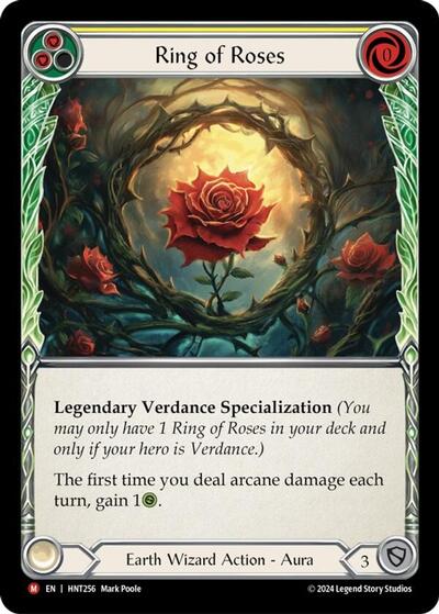 HNT Ring of Roses Cold Foil