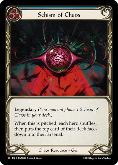 HNT Schism of Chaos Rainbow Foil