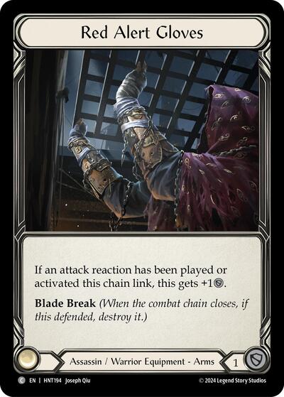 HNT Red Alert Gloves Cold Foil