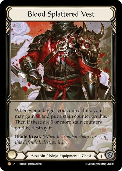 HNT Blood Splattered Vest (Extended Art) Cold Foil
