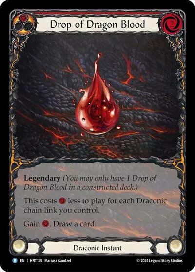 HNT Drop of Dragon Blood (Extended Art) Rainbow Foil