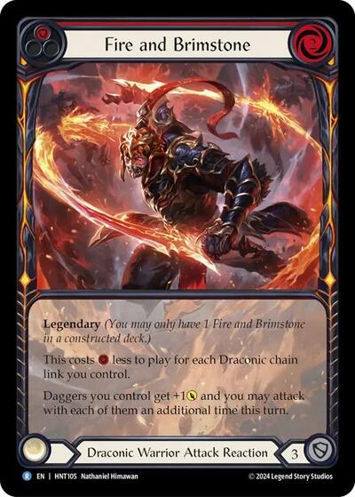 HNT Fire and Brimstone (Extended Art) Rainbow Foil