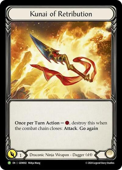 GEM Kunai of Retribution - GEM002 Cold Foil