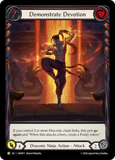 GEM Demonstrate Devotion (Red) Rainbow Foil