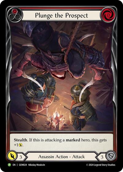 GEM Plunge the Prospect (Red) Rainbow Foil