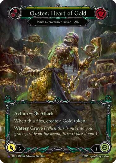 SEA Oysten Heart of Gold Cold Foil