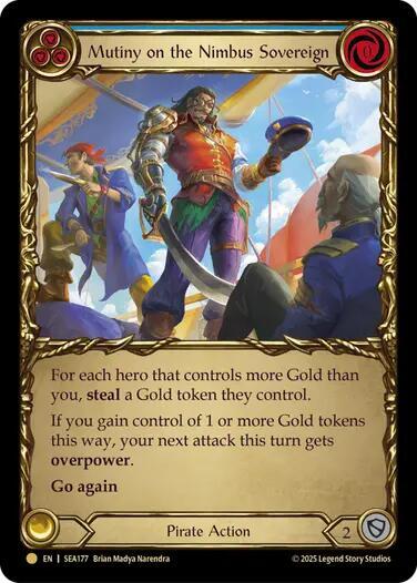 SEA Mutiny on the Nimbus Sovereign (Treasure) Cold Foil