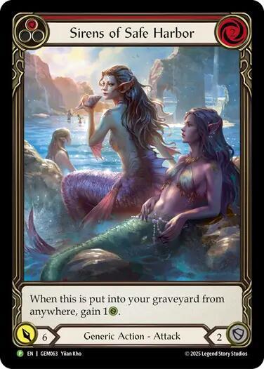 GEM Sirens of Safe Harbor (Red) Rainbow Foil