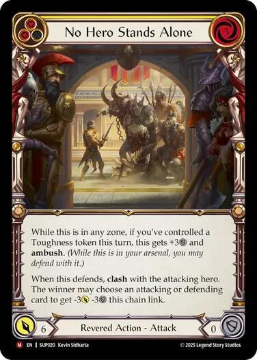 SUP No Hero Stands Alone Rainbow Foil