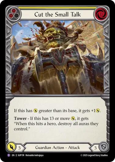 SUP Cut the Small Talk Rainbow Foil