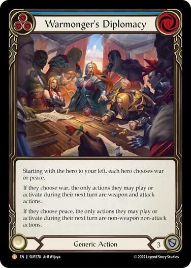 SUP Warmonger's Diplomacy Cold Foil