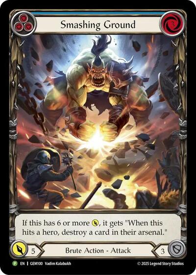 GEM Smashing Ground Rainbow Foil