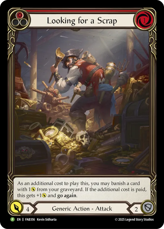 FAB Looking for a Scrap (Red) - FAB356 Rainbow Foil