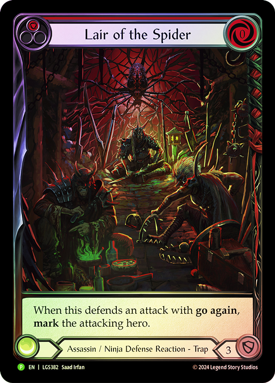 LGS Lair of the Spider (Red) - LGS382 Rainbow Foil