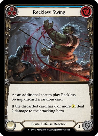 WTR Reckless Swing Unlimited Edition Rainbow Foil