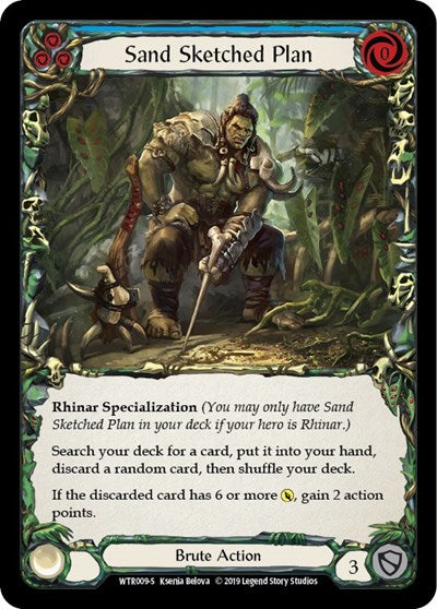 WTR Sand Sketched Plan Unlimited Edition Rainbow Foil