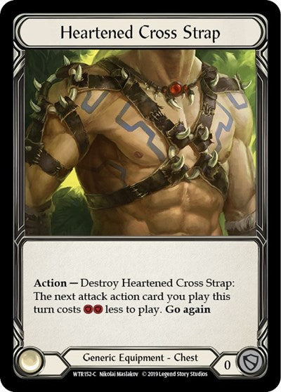 WTR Heartened Cross Strap 1st Edition Cold Foil