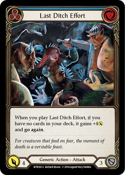 WTR Last Ditch Effort Unlimited Edition Rainbow Foil