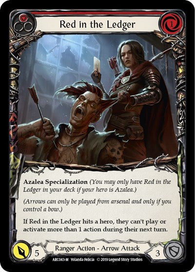 ARC Red in the Ledger Unlimited Edition Rainbow Foil
