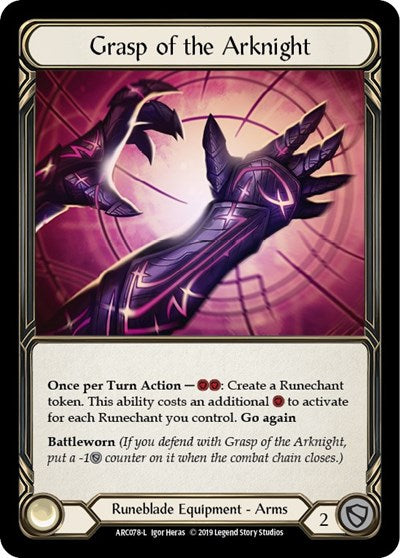 ARC Grasp of the Arknight Unlimited Edition Rainbow Foil