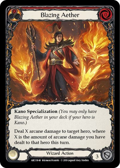 ARC Blazing Aether Unlimited Edition Rainbow Foil