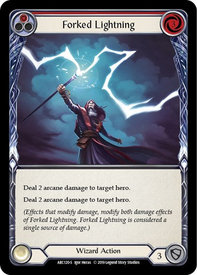ARC Forked Lightning Unlimited Edition Rainbow Foil