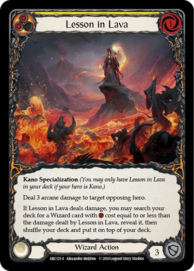 ARC Lesson in Lava Unlimited Edition Rainbow Foil