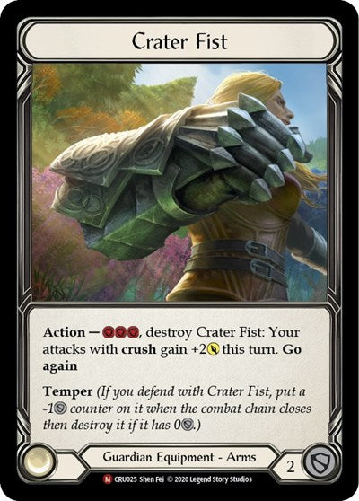 CRU Crater Fist Unlimited Edition Rainbow Foil