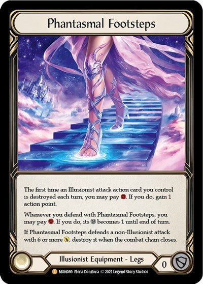 MON Phantasmal Footsteps 1st Edition Cold Foil
