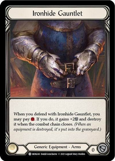 MON Ironhide Gauntlet 1st Edition Cold Foil